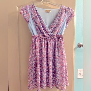 Princess Vera Wang Dress Juniors XS, Sheer Back & Sides with lined skirt.